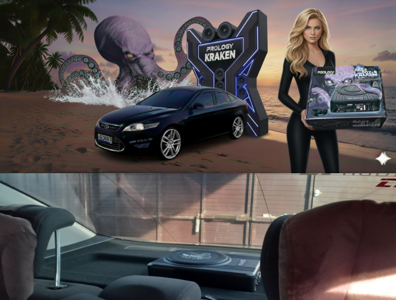 Изображение Обзор с DRIVE2: Установка активного сабвуфера PROLOGY BASS BOX 8